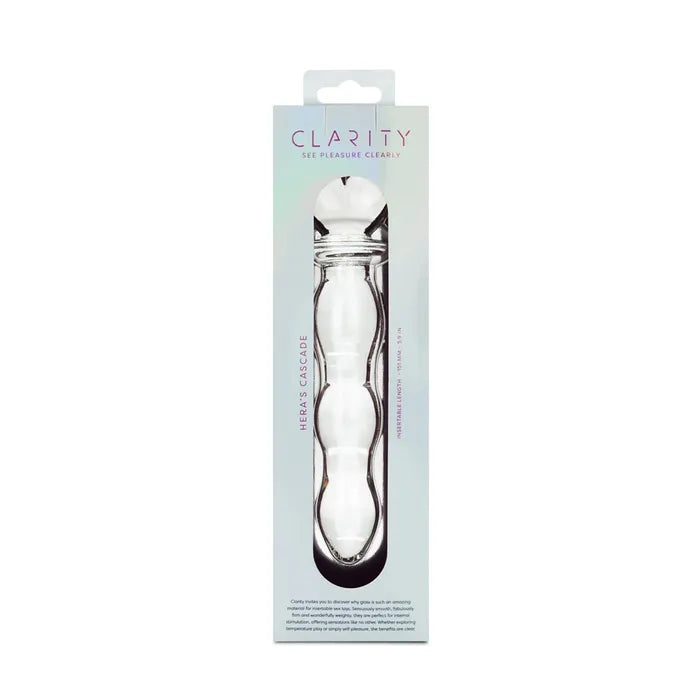 Creative Conceptions Clarity Heras Cascade  Glass Dildo 15cm Creative Conceptions