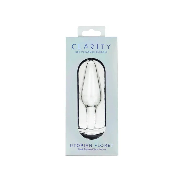Creative Conceptions Clarity Utopian Floret Glass Butt Plug 11cm Creative Conceptions