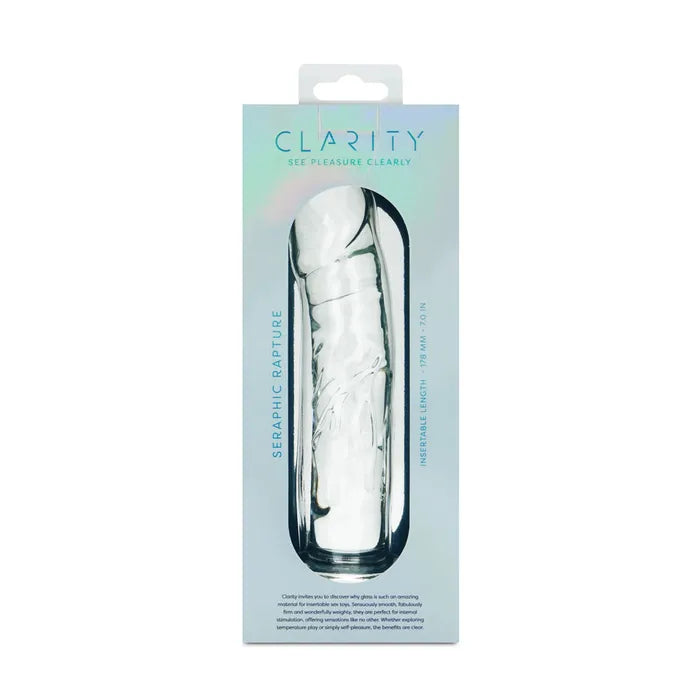 Creative Conceptions Clarity Seraphic Rapture Glass Dildo 17.8cm Creative Conceptions