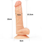 Lovetoy The Ultra Soft Dude Dong 8 Inch Flesh Lovetoy