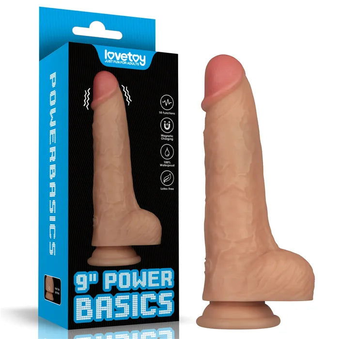 Lovetoy Power Basics USB Rechargeable Vibrating Dong Flesh Lovetoy