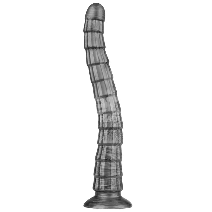 Lovetoy King Sized Vibrating Vibrax Slider USB Rechargeable Vibrating Dildo Grey Lovetoy