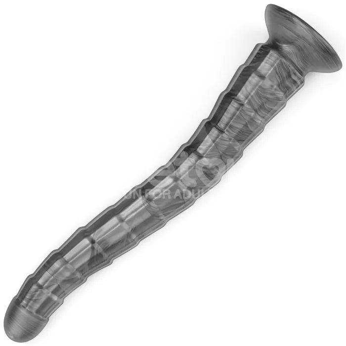 Lovetoy King Sized Vibrating Vibrax Slider USB Rechargeable Vibrating Dildo Grey Lovetoy