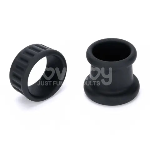 Lovetoy Pinnacle Pro Twin Grip Enhancer Cock & Balls Ring Black Lovetoy