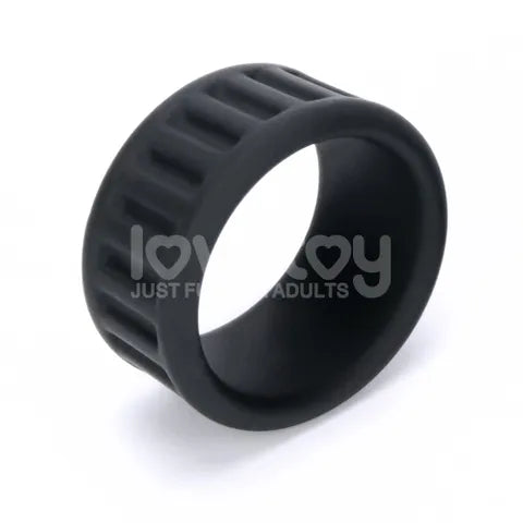 Lovetoy Pinnacle Pro Twin Grip Enhancer Cock & Balls Ring Black Lovetoy