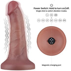 Lovetoy Dual Density Power Cock USB Rechargeable Vibrating Dong Flesh Lovetoy