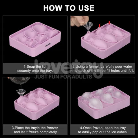 Lovetoy Jokes & Parties Butt Plug Silicone Novelty Ice Tray Lovetoy