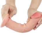 Lovetoy Sliding Skin Dual Layer Dong With Flexible Skin 8 Inch Flesh Lovetoy