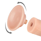Lovetoy Sliding Skin Dual Layer Dong With Flexible Skin 8 Inch Flesh Lovetoy
