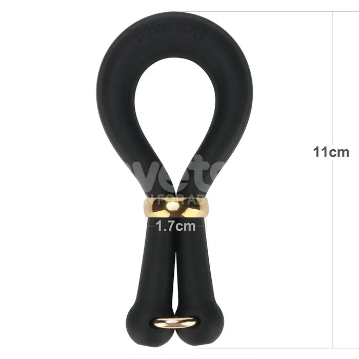 Lovetoy Pinnacle Pro Anyfit Stretcher Adjustable Cock Ring Black Lovetoy