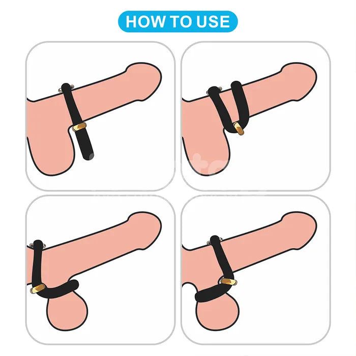 Lovetoy Pinnacle Pro Anyfit Stretcher Adjustable Cock Ring Black Lovetoy