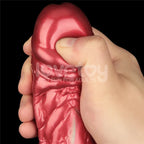 Lovetoy Aerosx Dual Density Inflatable Inflatable Fantasy Dildo 8 Inch Red / Green Lovetoy