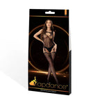 XGEN Products LAPDANCE Key Hole Suspender Hose Bodystocking Black One Size XGEN Products