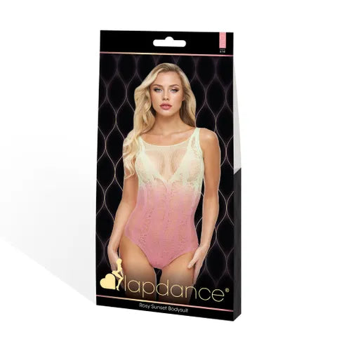 XGEN Products LAPDANCE Rosy Sunset Bodysuit Cream / Rose One Size XGEN Products