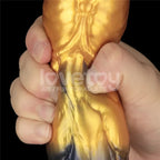 Lovetoy Aerosx Dual Density Inflatable Inflatable Fantasy Dildo 10 Inch Gold / Blue Lovetoy