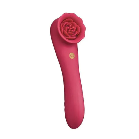 Xgen Products Secret Kisses ROSEGASM ROSE QUAKE USB Rechargeable Dual Ended Tapping Vibrator Red Xgen Products