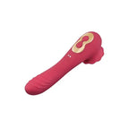 Xgen Products Secret Kisses ROSEGASM ROSE QUAKE USB Rechargeable Dual Ended Tapping Vibrator Red Xgen Products
