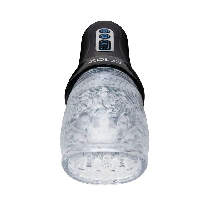 Zolo The Original Gawk Gawk USB Rechargeable Vibrating, Rotating & Thrusting Masturbator Clear Zolo