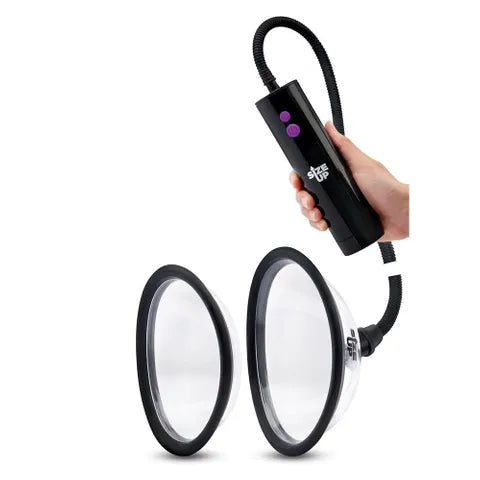 XGEN Products Size Up Rechargeable Power Plumper Pussy Pump With Interchangeable Chambers Clear XGEN Products