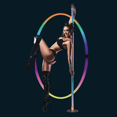 XGEN Products Power Pole Pro Dance Pole Kit Rainbow XGEN Products