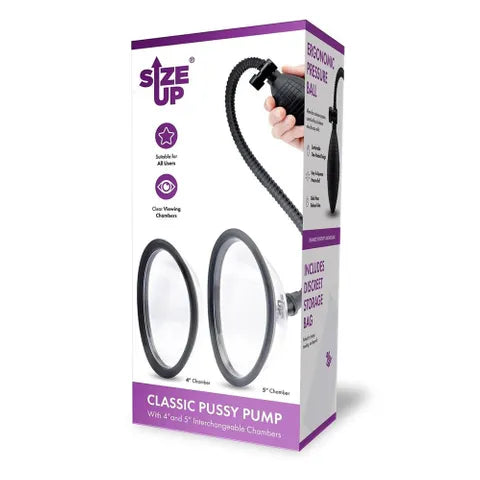 XGEN Products Size Up Classic Pussy Pump With 2 Interchangeable Chambers XGEN Products