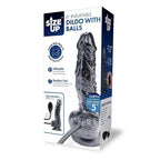 XGEN Products Size Up Inflatable Dildo With Balls 6 Inch Black XGEN Products