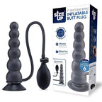XGEN Products Size Up Ripple Inflatable Butt Plug Black XGEN Products