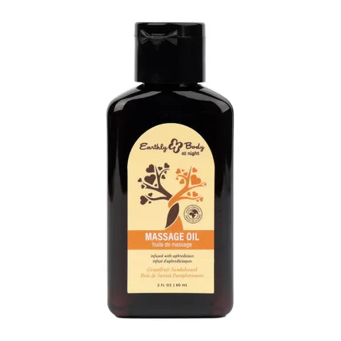 Earthly Body EB Hemp Seed Scented Massage Oil 60ml Bottle Earthly Body