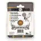 C1 Releasing Boneyard Silicone Cock Strap 3Snap Adjustable Cock Ring Black C1 Releasing