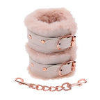 Sportsheets Sex & Mischief Peaches n CreaMe Fur Handcuffs Restraints Peach Sportsheets