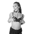 Sportsheets Sex & Mischief Amor Collar With Nipple Clamps Metal Restraints Sportsheets