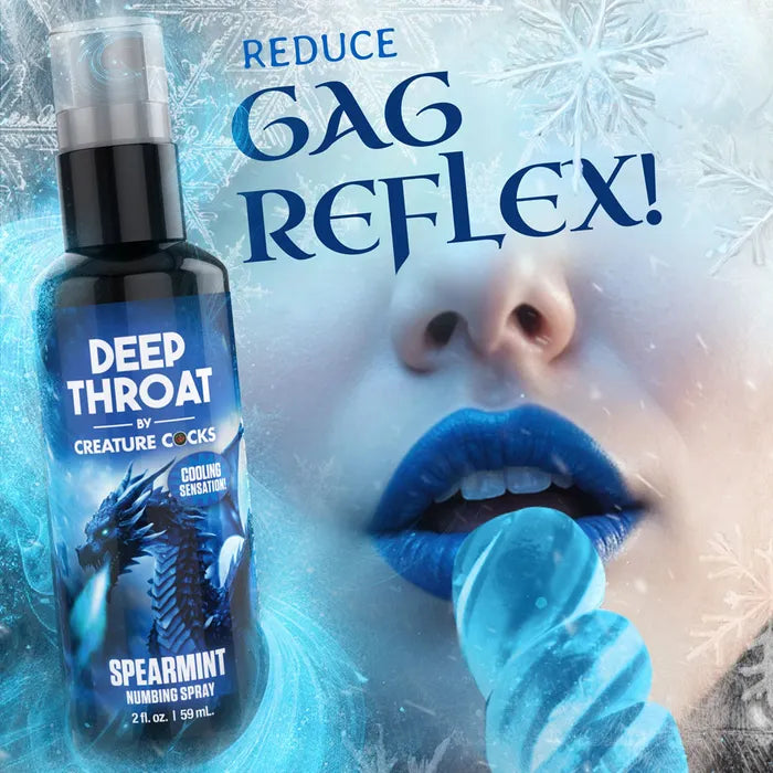 XR Brands Creature Cocks Deep Throat Spray Spearmint Flavoured Numbing Spray 59ml Secondary image