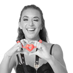 Sportsheets Sex & Mischief Amor Ball Gag Mouth Restraint Red / Black Sportsheets