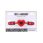 Sportsheets Sex & Mischief Amor Ball Gag Mouth Restraint Red / Black Sportsheets