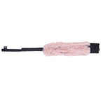 Sportsheets Sex & Mischief Brat Faux Fur Flogger Black Whip With Pink Faux Feather 50cm Sportsheets