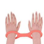 Sex & Mischief Peaches N CreaMe Silicone Cuffs Restraints Peach Sportsheets