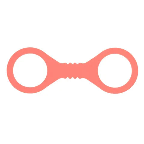 Sex & Mischief Peaches N CreaMe Silicone Cuffs Restraints Peach Sportsheets