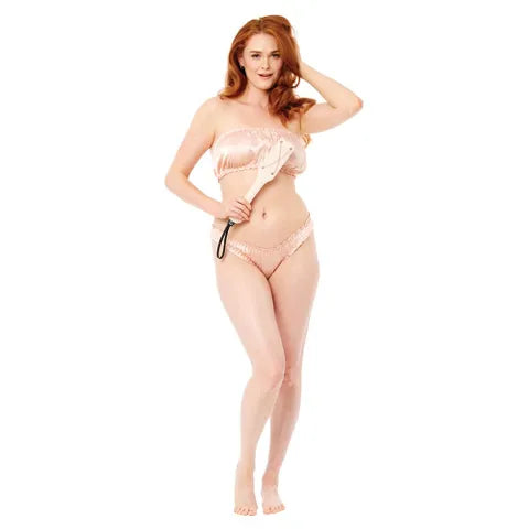 Sex & Mischief Peaches N CreaMe Chain Impressions Spanking Paddle Peach Sportsheets