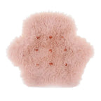 Sex & Mischief Peaches N CreaMe Spiked Sensory Furry Glove With Metal Spikes Peach Sportsheets