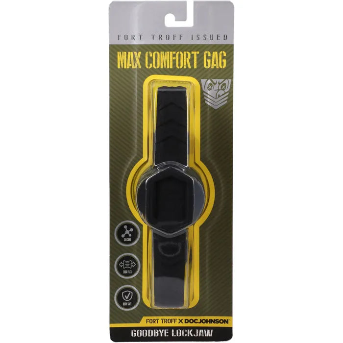 Doc Johnson Fort Troff Max Comfort Gag Mouth Restraint Black Doc Johnson
