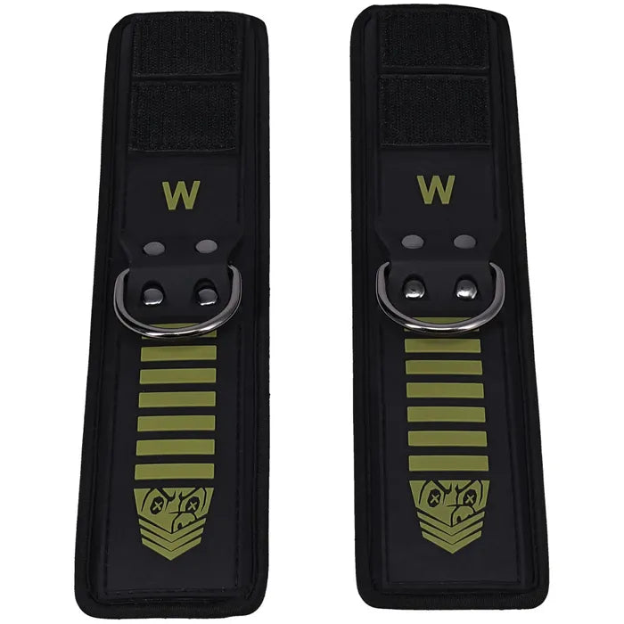 Doc Johnson Fort Troff Tactical Wrist Cuffs Black / Green Doc Johnson