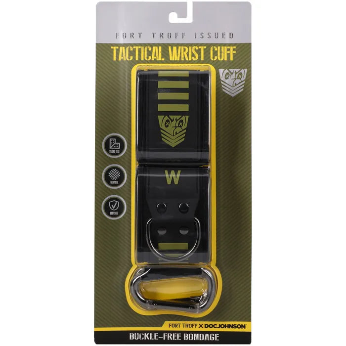 Doc Johnson Fort Troff Tactical Wrist Cuffs Black / Green Doc Johnson