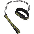 Doc Johnson Fort Troff Tactical Collar & Leash Restraint Black / Green Doc Johnson