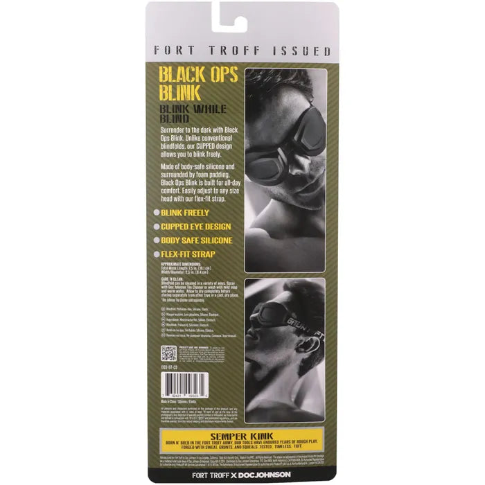 Doc Johnson Fort Troff Ops Blink Eyemask Restraint Black Doc Johnson