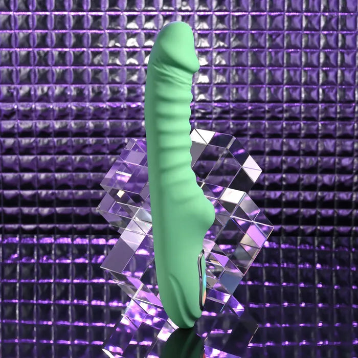 Evolved FULL THROTTLE USB Rechargeable Vibrator 24.1cm Mint Green Secondary image