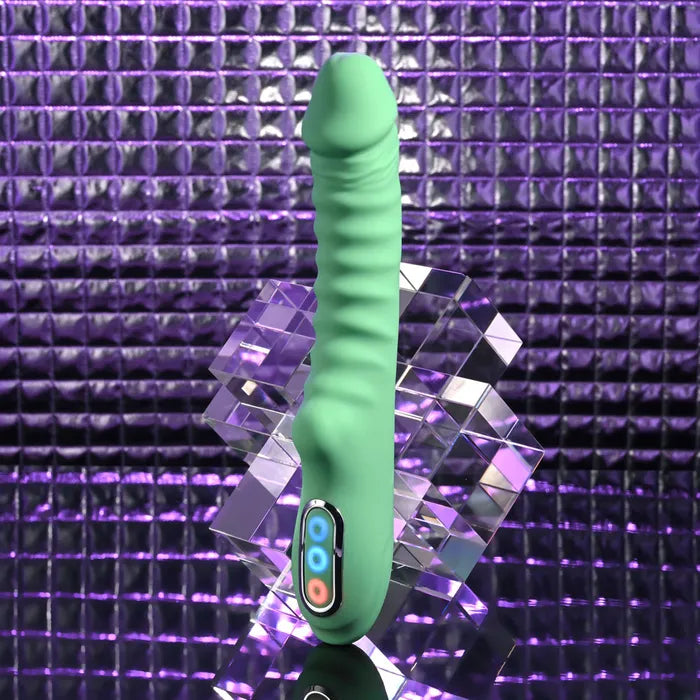 Evolved FULL THROTTLE USB Rechargeable Vibrator 24.1cm Mint Green Evolved Main image