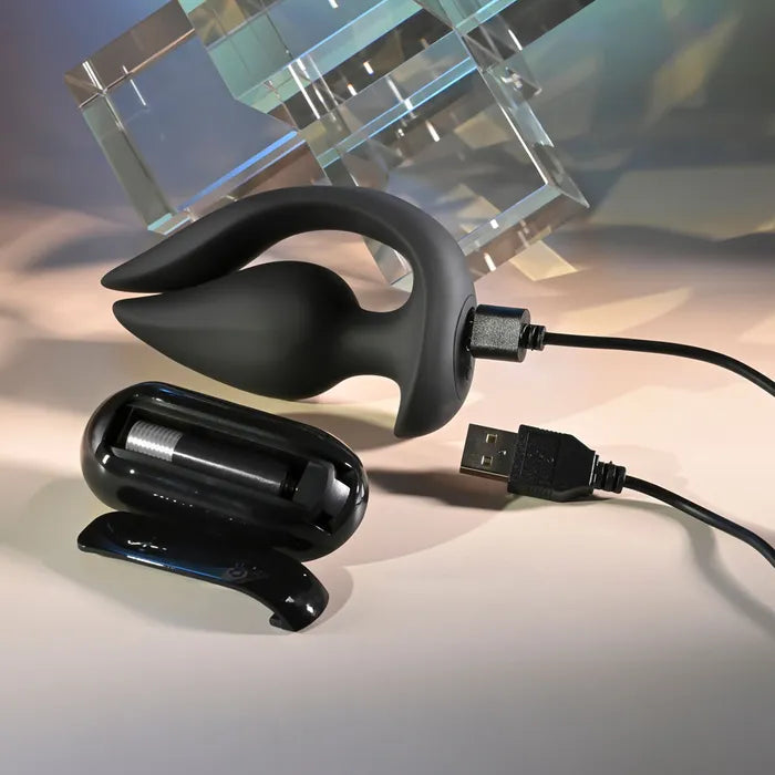 Evolved THE GENIE USB Rechargeable Vibrating Plug With Wireless Remote 11.2cm Black Evolved