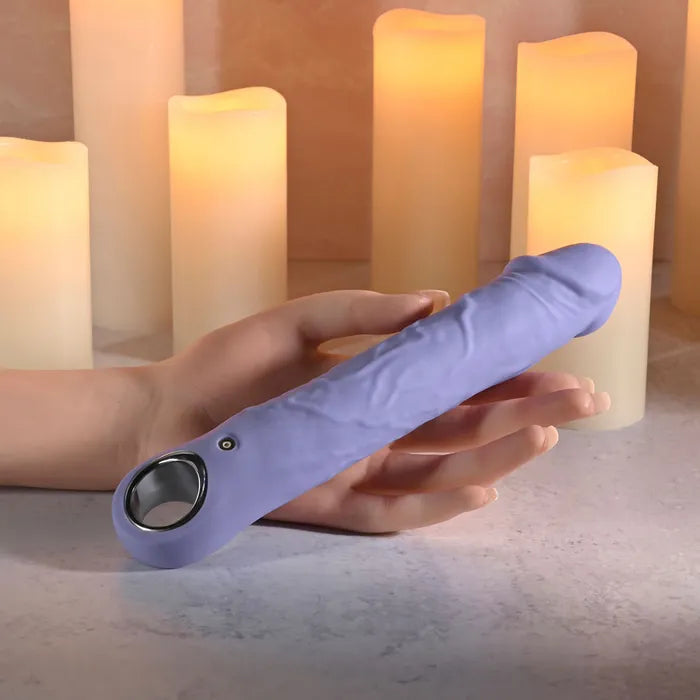 Evolved LARGE PURPLE FANTASY USB Rechargeable Vibrator 21.8cm Purple Evolved