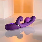 Evolved PLEASURE PUFF USB Rechargeable Inflatable Rabbit Vibrator 24.1cm Purple Evolved