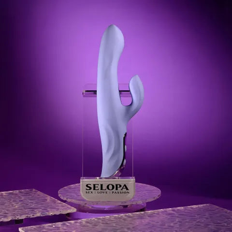Selopa Evolved LAVENDER LOVE USB Rechargeable Rabbit Vibrator 23.3cm Purple Selopa